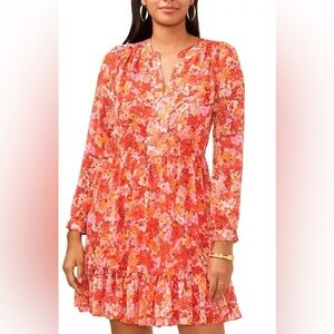 Vince Camuto Floral Dress Women’s Size Small